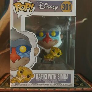 Funko Pop Disney Rafiki with Simba Figure 301